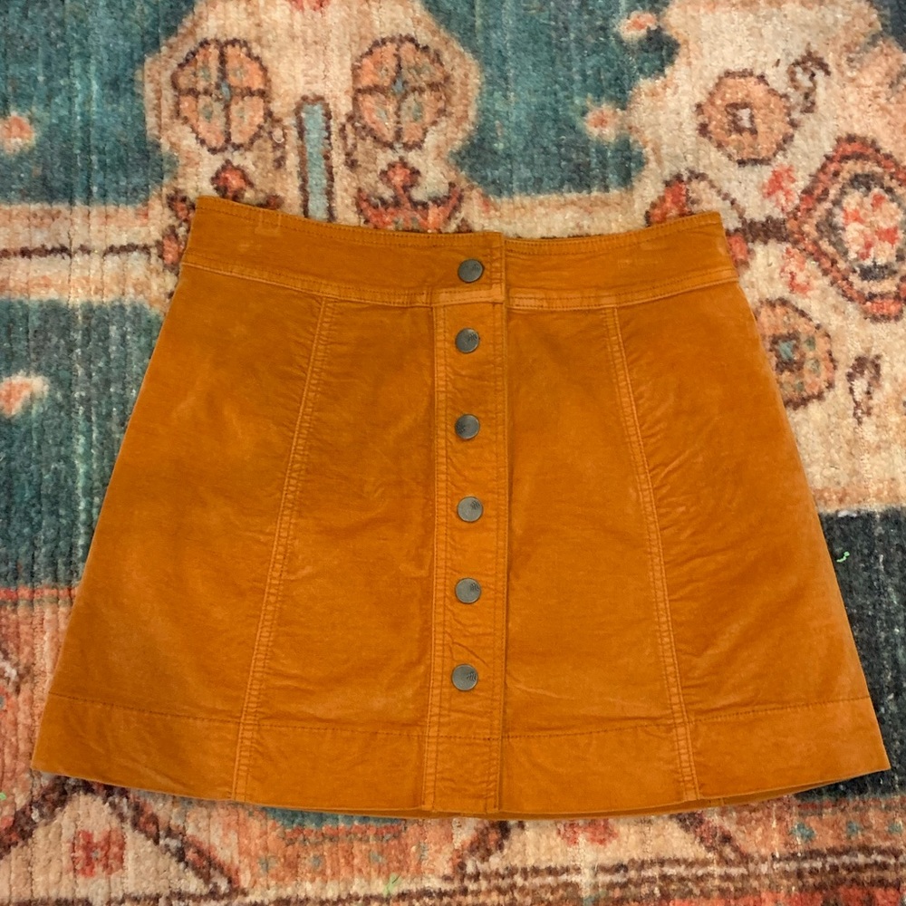 Madewell button down mini skirt